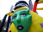 Barneys New York launches Gaga's Workshop with the inflation of the Gaga Spider Balloon at the corner of 23rd and Broadway on November 21, 2011 in New York City. 