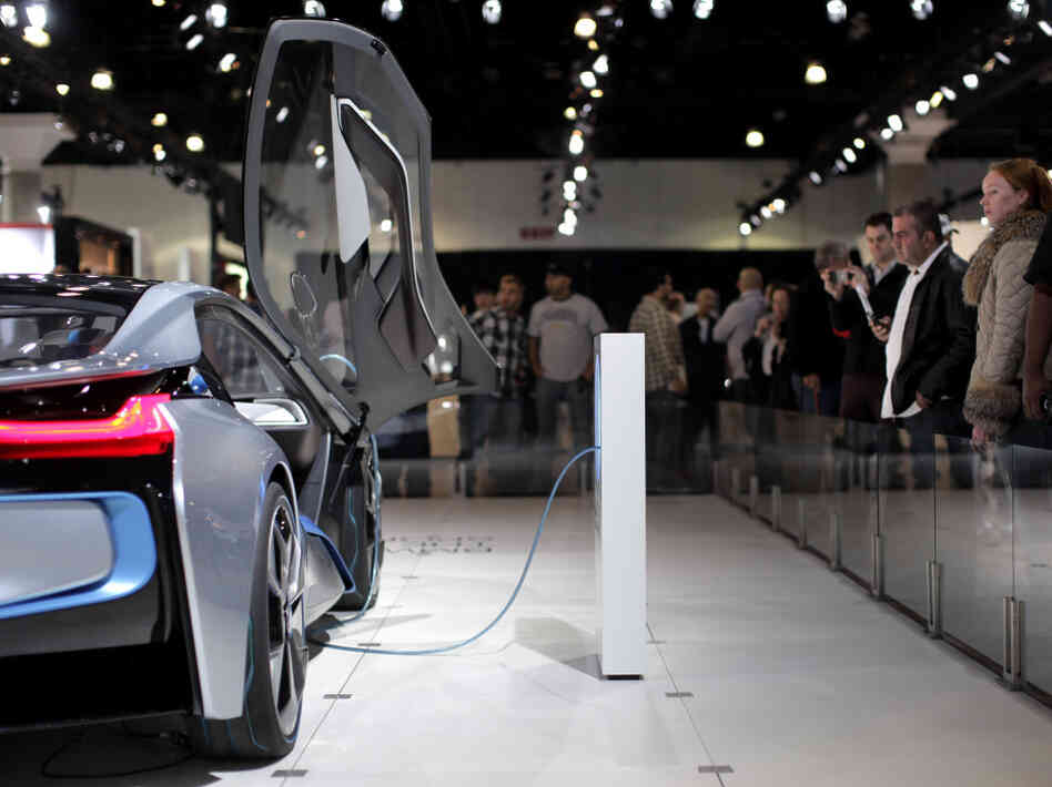 Attendees at the Los Angeles Auto Show look at the BMW i8 plug-in hybrid concept car. Toyota's Prius is the best-selling hybrid on the market, but almost every carmaker has some form of hybrid technology. Attendees at the Los Angeles Auto Show look at the BMW i8 plug-in hybrid concept car. Toyota's Prius is the best-selling hybrid on the market, but almost every carmaker has some form of hybrid technology.