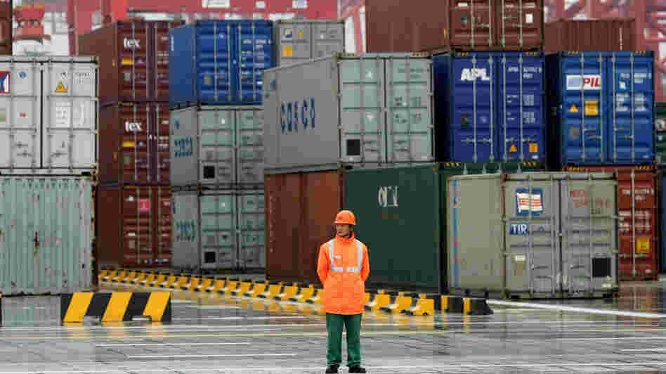A worker stands in front of containers at the Yangshan deep-water port in 2005 in Shanghai. Republican presidential candidate Mitt Romney has promised to take a hard line against China's trade policies. But he is not the first politician to find in China a convenient campaign foil. A worker stands in front of containers at the Yangshan deep-water port in 2005 in Shanghai. Republican presidential candidate Mitt Romney has promised to take a hard line against China's trade policies. But he is not the first politician to find in China a convenient campaign foil.