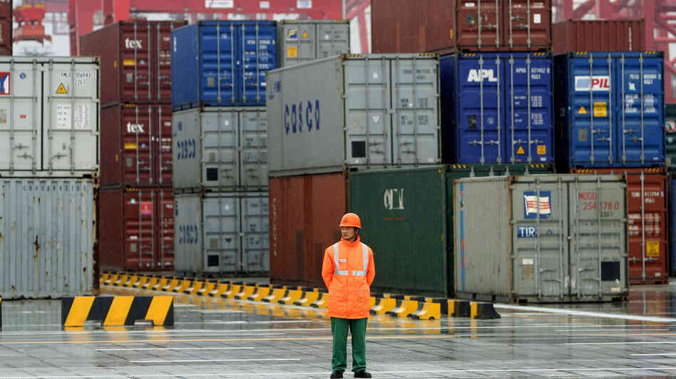 A worker stands in front of containers at the Yangshan deep-water port in 2005 in Shanghai. Republican presidential candidate Mitt Romney has promised to take a hard line against China's trade policies. But he is not the first politician to find in China a convenient campaign foil. A worker stands in front of containers at the Yangshan deep-water port in 2005 in Shanghai. Republican presidential candidate Mitt Romney has promised to take a hard line against China's trade policies. But he is not the first politician to find in China a convenient campaign foil.