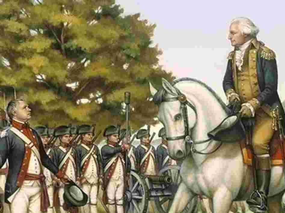 An illustration, "The Whiskey Rebellion. Harrisburg, Pennsylvania — October 3, 1794"