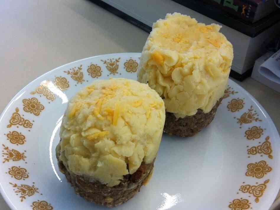 Meat cupcakes. 