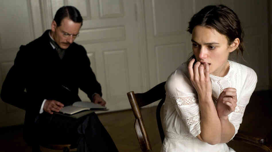 'Dangerous' minds? Psychoanalyst Carl Jung (Michael Fassbender) applies the talking cure to Sabina (Keira Knightley) a young woman diagnosed with what was then called hysteria. 'Dangerous' minds? Psychoanalyst Carl Jung (Michael Fassbender) applies the talking cure to Sabina (Keira Knightley) a young woman diagnosed with what was then called hysteria.