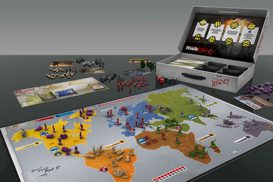 When you sit down to play Risk: Legacy, you're not starting from scratch — the game refers back to previous matches. Hasbro game designer Rob Daviau says the new version of Risk plays around "with the assumptions of what a board game should and shouldn't be." When you sit down to play Risk: Legacy, you're not starting from scratch — the game refers back to previous matches. Hasbro game designer Rob Daviau says the new version of Risk plays around "with the assumptions of what a board game should and shouldn't be."