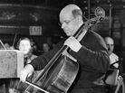 Spanish musician and composer Pablo Casals, playing the cello in 1936. Spanish musician and composer Pablo Casals, playing the cello in 1936.
