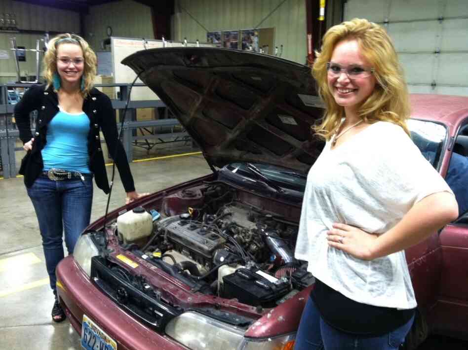 Brandi and Kaylee plan to open a truck repair shop when they graduate from high school. Brandi and Kaylee plan to open a truck repair shop when they graduate from high school.