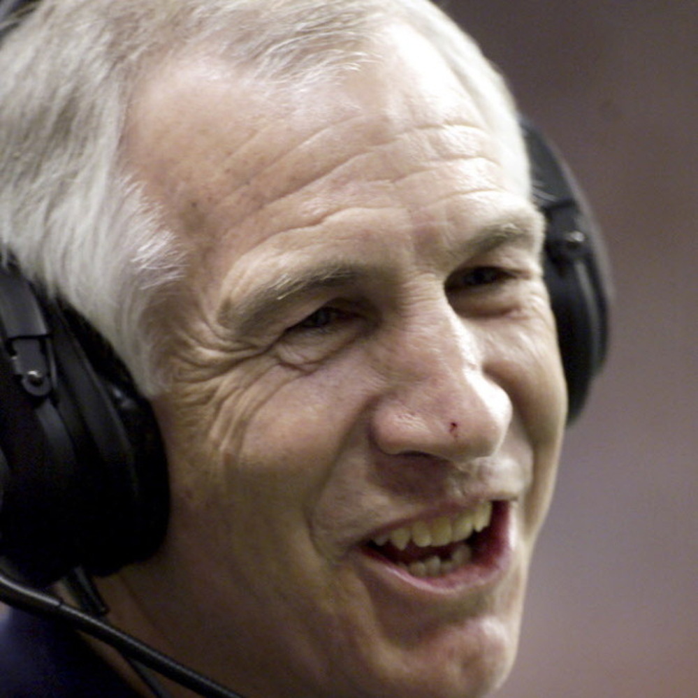 Former Penn State assistant football coach Jerry Sandusky, during the Dec. 28, 1999, Alamo Bowl game. 