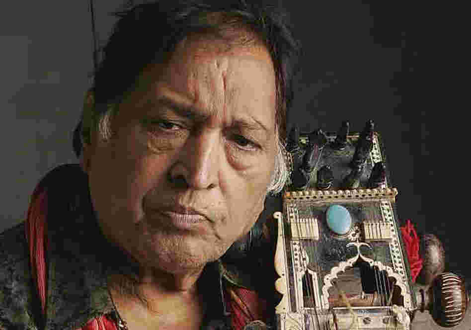 Indian classical sarangi master Sultan Khan. 
