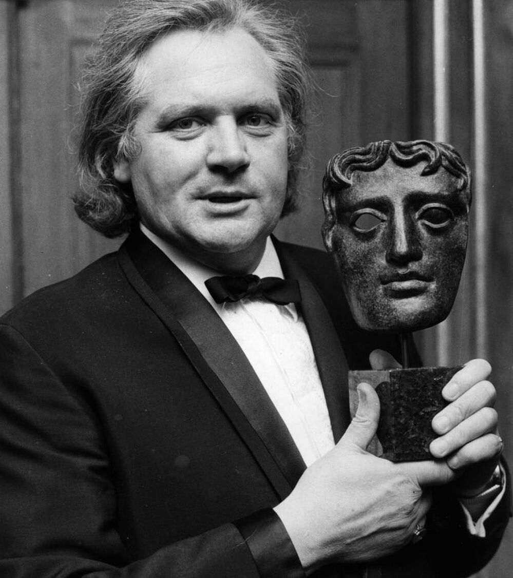 Ken Russell (1927-2011) accepts a BAFTA in 1969 for creative contribution to television.