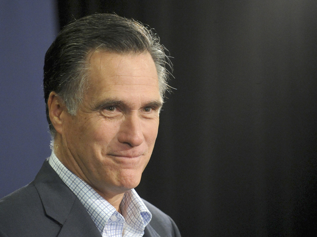 Republican presidential candidate Mitt Romney speaks to a group of workers at Nationwide Insurance Co., last week in Des Moines, Iowa. 