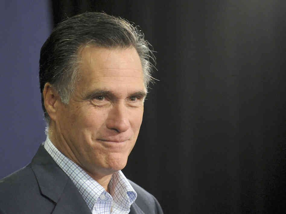 Republican presidential candidate Mitt Romney speaks to a group of workers at Nationwide Insurance Co., last week in Des Moines, Iowa. 