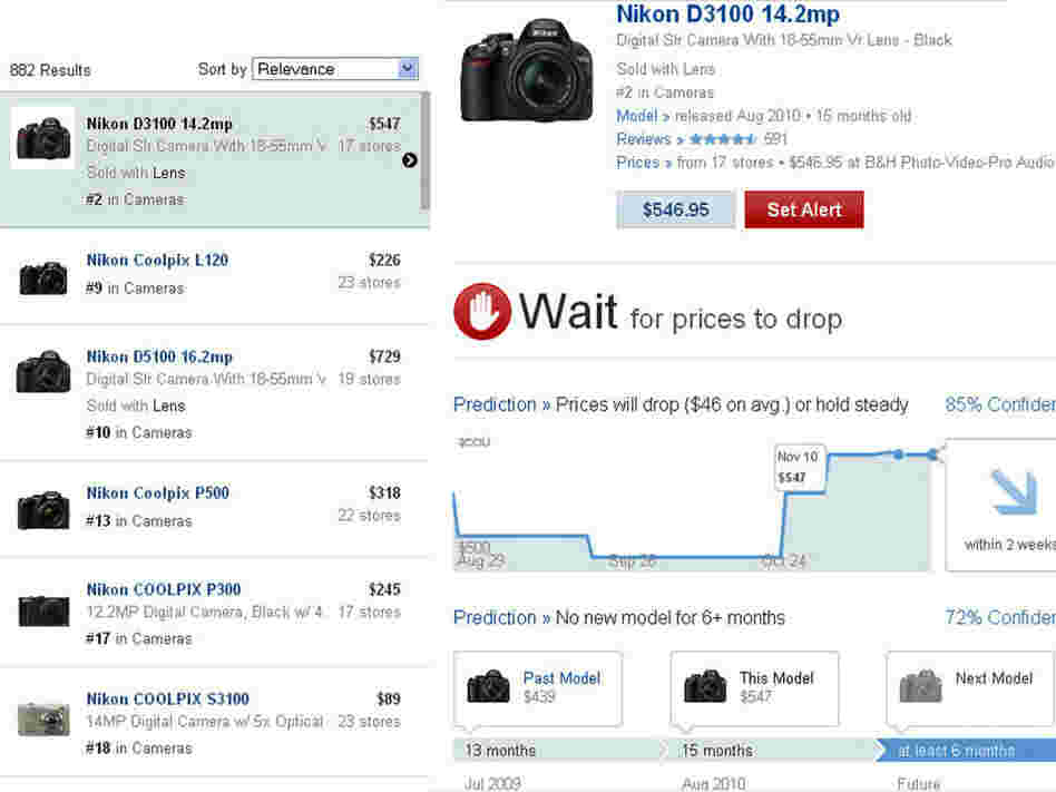 Because of the ability to cheaply process terabytes of information, companies can analyze all kinds of things that weren't possible before, like Decide.com's price prediction tool that exposes the surprising volatility of consumer electronic prices.