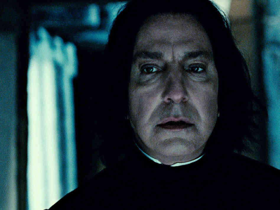 Alan Rickman has played Professor Severus Snape throughout the Harry Potter series. 