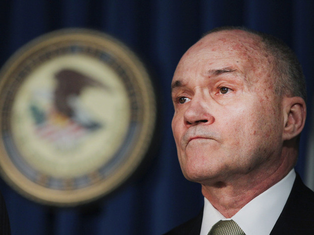New York Police Department Commissioner Raymond Kelly speaks at a news conference announcing the arrest of five police officers in October. 