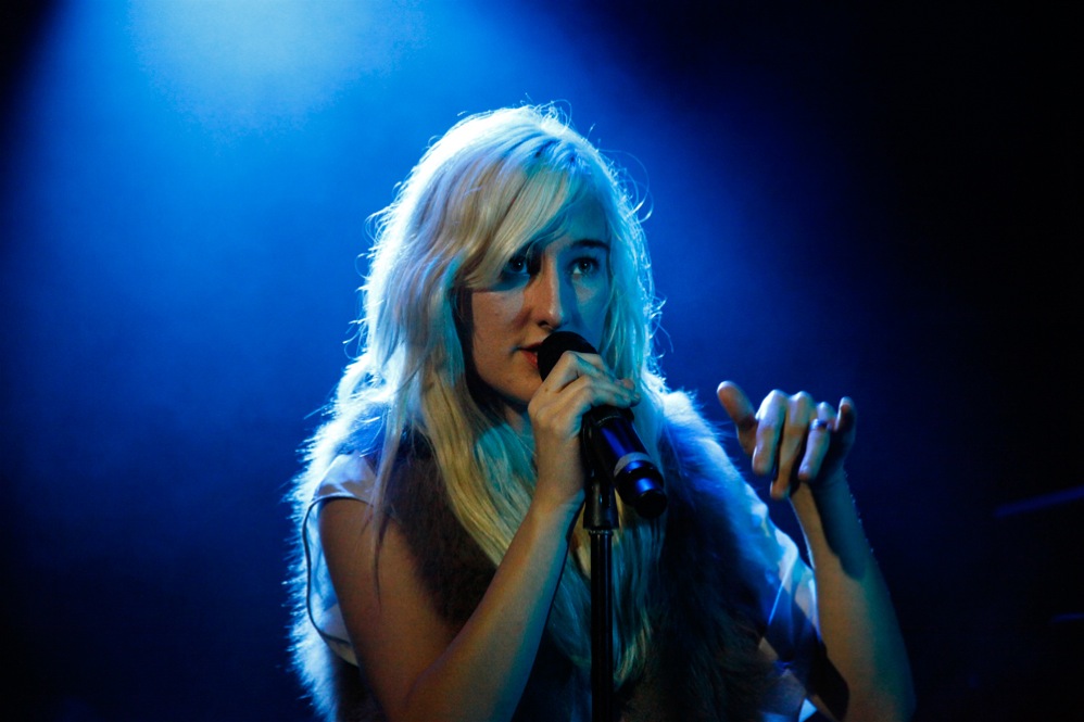 Zola Jesus, performing live at (Le) Poisson Rouge in New York City Oct. 19, 2011.