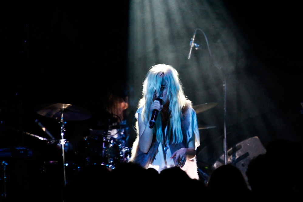 Zola Jesus, performing live at (Le) Poisson Rouge in New York City Oct. 19, 2011.