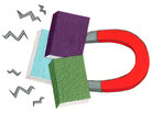 Illustration: Magnetic books Illustration: Magnetic books