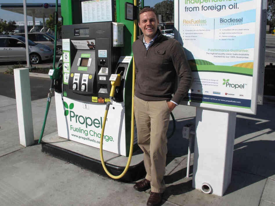 Matt Horton is CEO of Propel Fuels, a company that installs equipment and pumps to handle biofuels. Horton says California is a great market because consumers are interested in renewable fuels. 