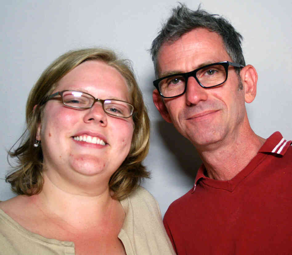 Chris Whitney (right) spoke to his friend, Erin Kuka, in San Francisco about his life after learning that he was HIV positive.