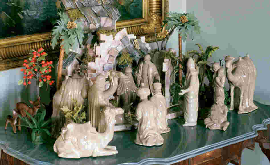 Stewart made this nativity scene during her 2004 incarceration at Alderson Federal Prison Camp in West Virginia.