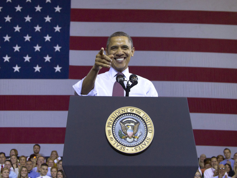 President Obama received a warm welcome at Scranton High School in Scranton, Pa., Wednesday. A surge in Hispanic voters in that state could make his chances of winning it a little more likely.