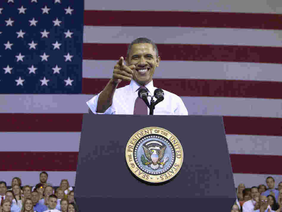 President Obama received a warm welcome at Scranton High School in Scranton, Pa., Wednesday. A surge in Hispanic voters in that state could make his chances of winning it a little more likely.