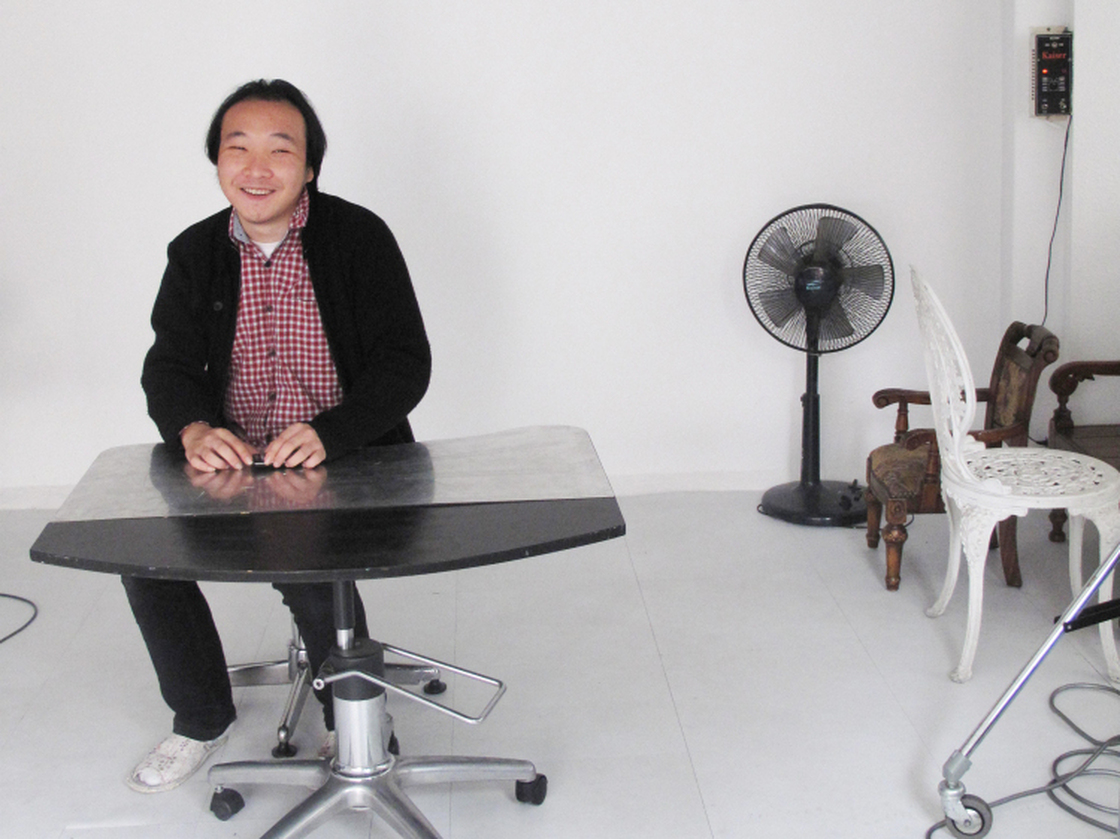Park, a photographer, is shown in his studio, which was the subject of a 10-hour search on suspicion of violating the National Security Law.  