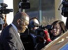 Herman Cain leaving the New Hampshire Union Leader newspaper after meeting with its editorial board, Thursday, Dec. 1, 2011. Herman Cain leaving the New Hampshire Union Leader newspaper after meeting with its editorial board, Thursday, Dec. 1, 2011.