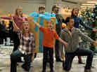 The cast of Improv Everywhere's "Mall Santa Musical."