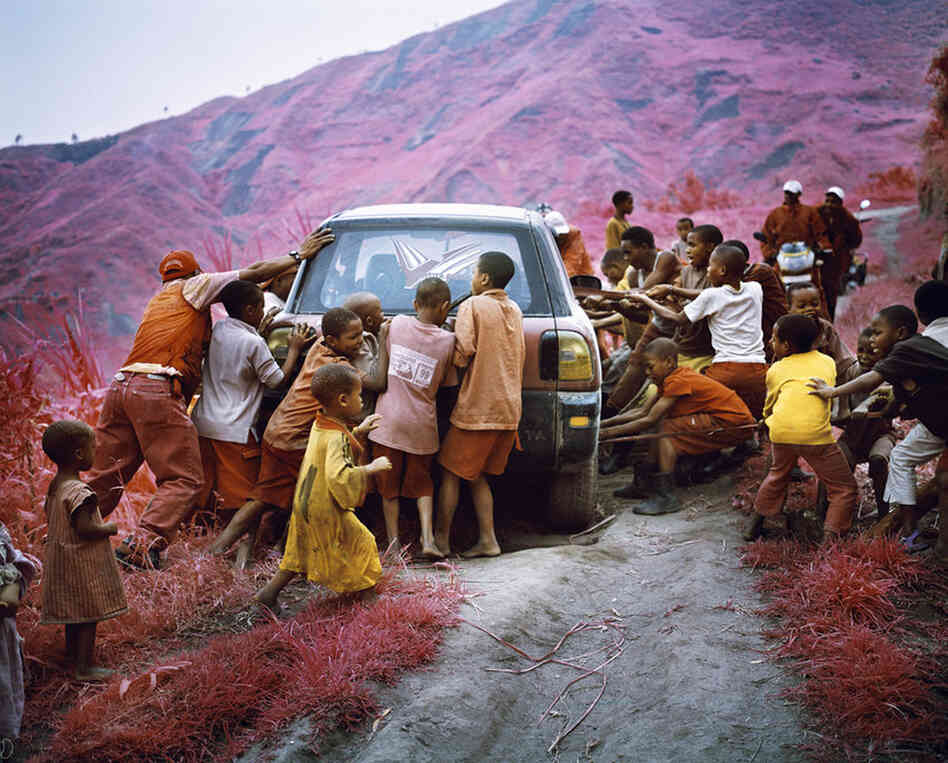 Always Crashing in the Same Car, 2011A car is hauled from a cliff precipice in South Kivu, eastern Congo.
