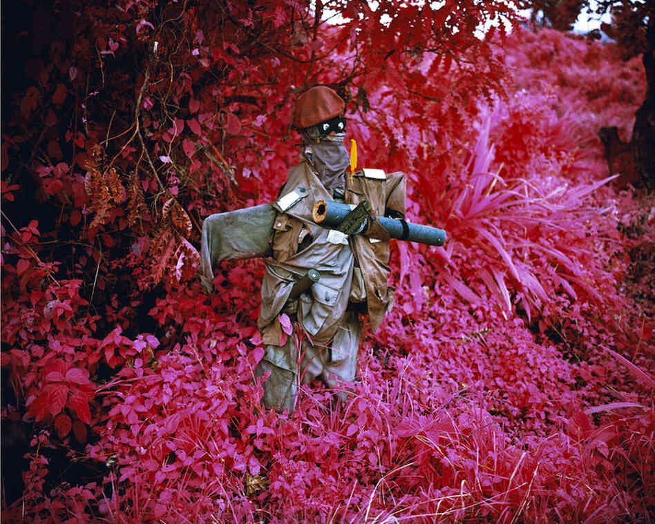 Better Than The Real Thing, 2011A scarecrow planted by the army north of Goma, a major city in Congo's far east