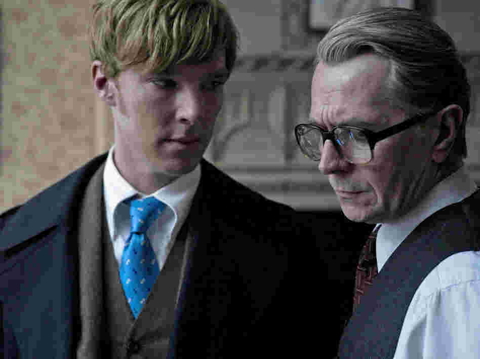 'Cosh And Carry': Smiley's colleague Peter Guilliam (Benedict Cumberbatch, left) runs the MI6 division charged with blackmail, kidnapping and other rough stuff.