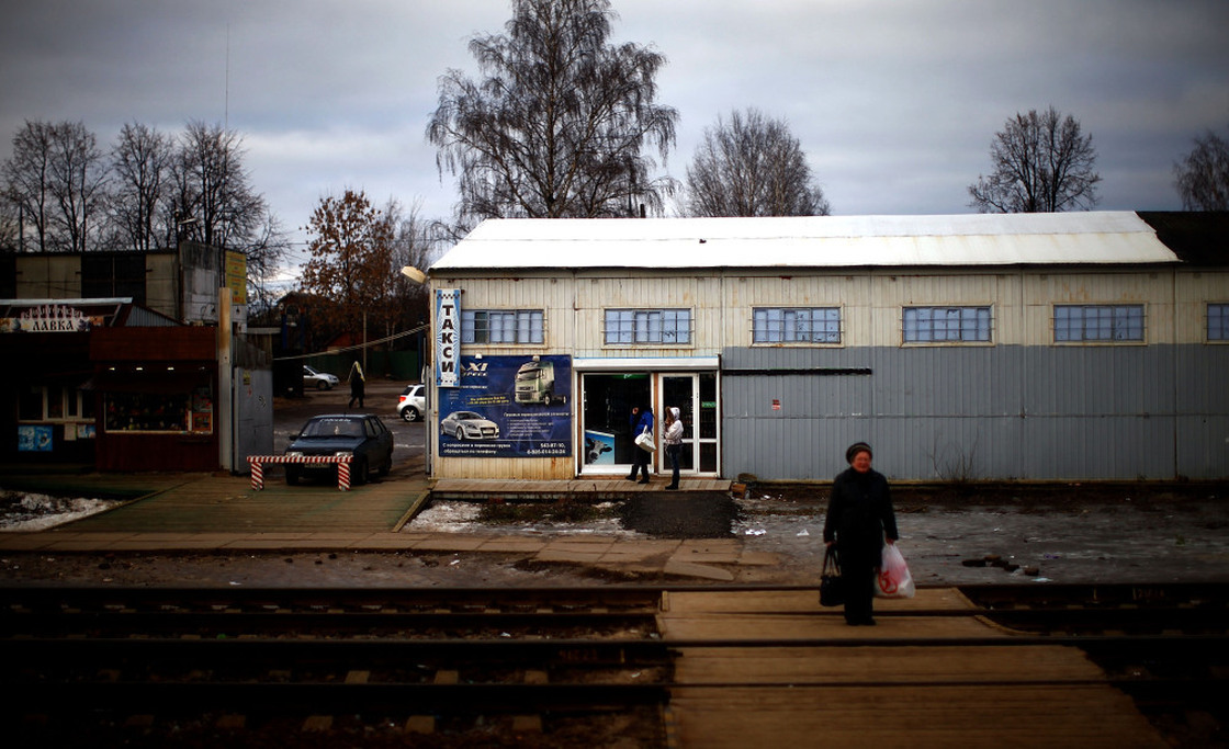 A small station along the railroad from Moscow to Vladivostok.