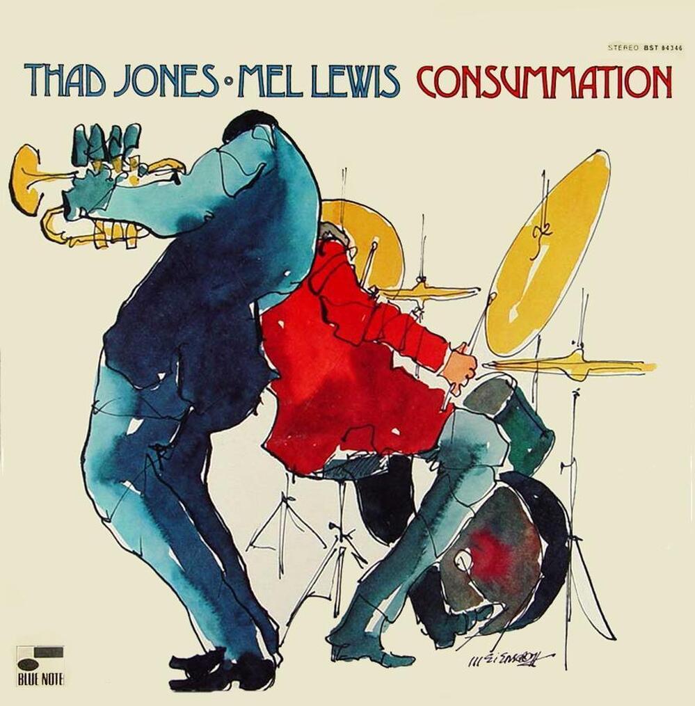 Artwork from the Thad Jones-Mel Lewis Orchestra's 1970 album Consummation.