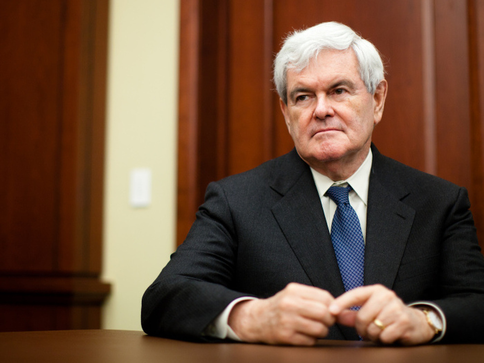Former House Speaker Newt Gingrich, shown at an event on health care on Capitol Hill this March, founded the Center for Health Transformation. 