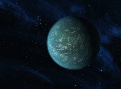 An artist's conception of Kepler-22b. An artist's conception of Kepler-22b.