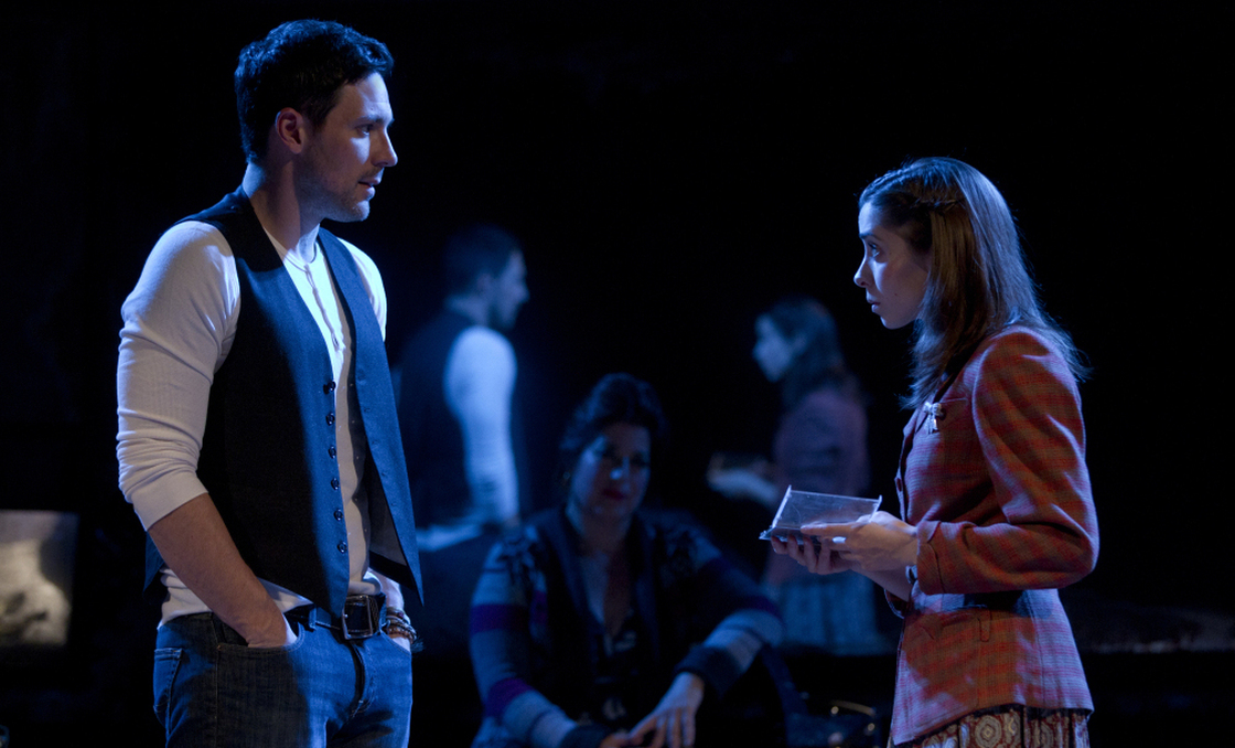 In Once, based on the cult-favorite Irish indie movie, a guy (Steve Kazee) and a girl (Cristin Milioti) fall in love during a whirlwind week of songwriting in Dublin. 