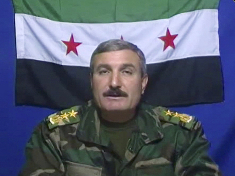Riad al-Asaad says he's the leader of the Free Syrian Army, a group of Syrian defectors who recently posted this video on the group's Facebook page.