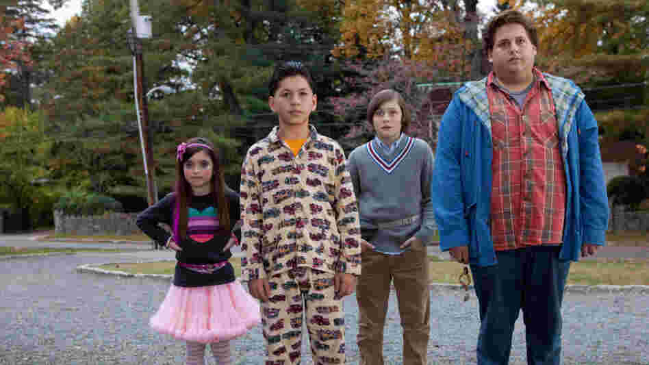 Just Say Noah: Jonah Hill and his three young charges (Landry Bender, left, Kevin Hernandez and Max Records) stumble into trouble when a drug buy goes sideways. Just Say Noah: Jonah Hill and his three young charges (Landry Bender, left, Kevin Hernandez and Max Records) stumble into trouble when a drug buy goes sideways.