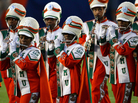 The Marching 100, Florida A&M University's band, performs on the field before Super Bowl XLIV, Feb. 7, 2010. The band's director, Julian White, was fired in November after a band member died, allegedly from a hazing incident on a bus. The Marching 100, Florida A&M University's band, performs on the field before Super Bowl XLIV, Feb. 7, 2010. The band's director, Julian White, was fired in November after a band member died, allegedly from a hazing incident on a bus.