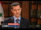 President Bashar Assad during his interview with ABC News' Barbara Walters. President Bashar Assad during his interview with ABC News' Barbara Walters.