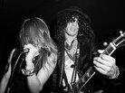 Axl Rose and Slash sharing the stage in 1985. Will they do it again this spring? Axl Rose and Slash sharing the stage in 1985. Will they do it again this spring?