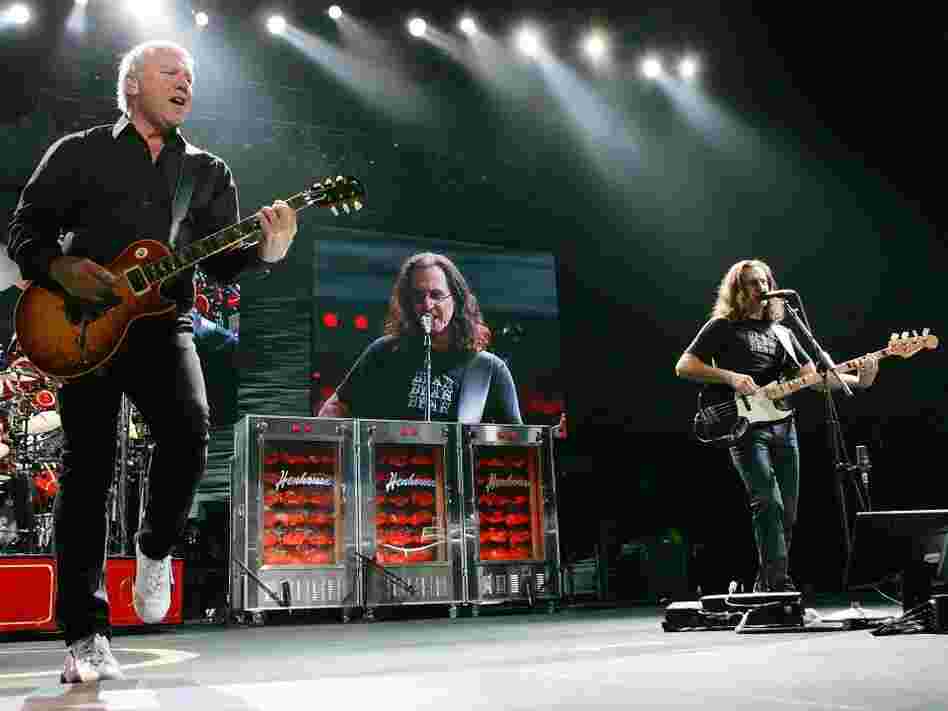 Rush guitarist Alex Lifeson (left) and singer/bassist Geddy Lee. 