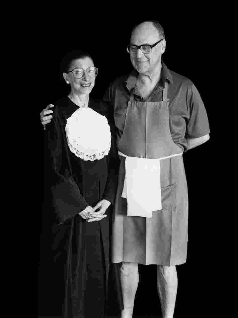 Justice Ruth Bader Ginsburg with her late husband, Marty Ginsburg, an accomplished amateur chef. 
