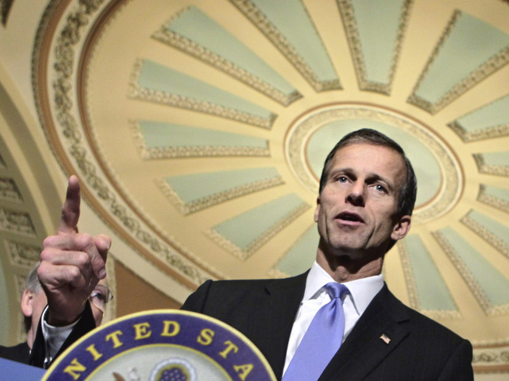 Republican Sen. John Thune of South Dakota says the "millionaires surtax" would hurt small-business owners' ability to hire new workers.