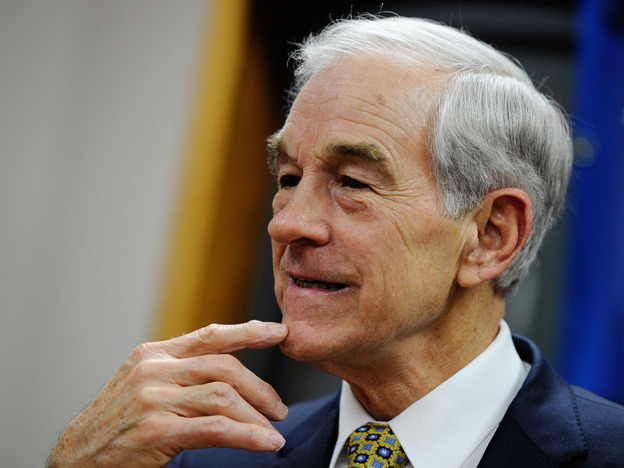 Republican presidential candidate Ron Paul spoke at a town hall meeting at the Ericson Public Library in Boone, Iowa, on Thursday before a university rally. 
