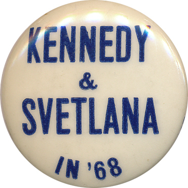 Somehow I suspect this was not a pro-RFK button.