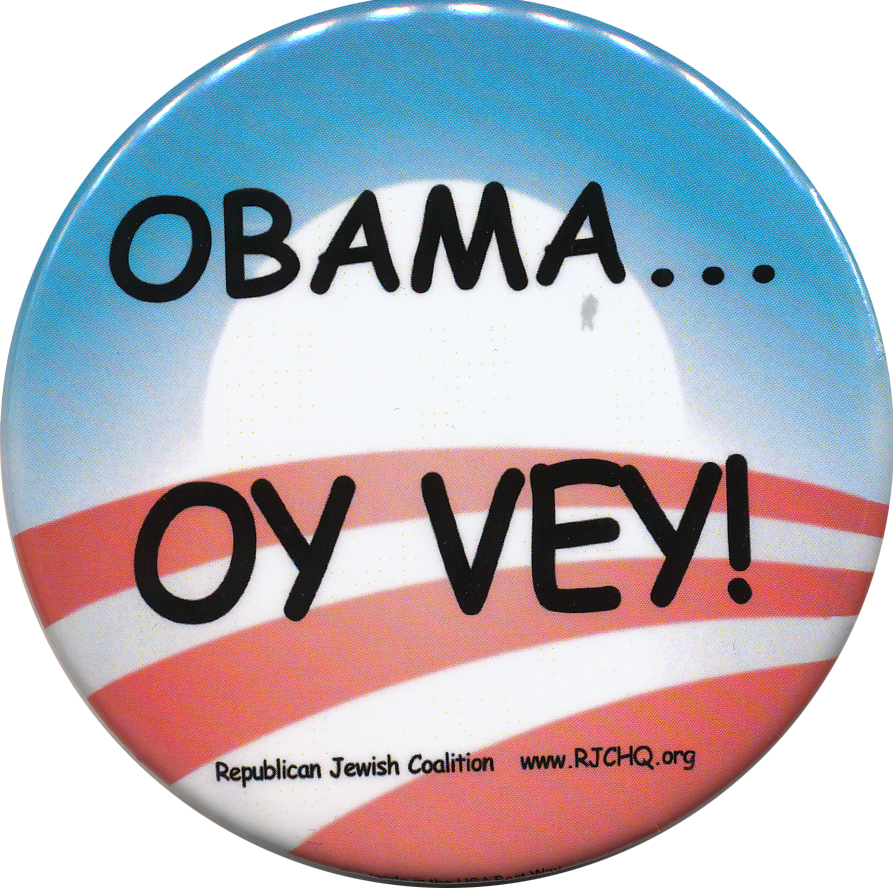 Obama Oy Vey button