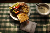 Students aim to consume 1,200 to 1,400 calories per day, a dramatic change for most of them.