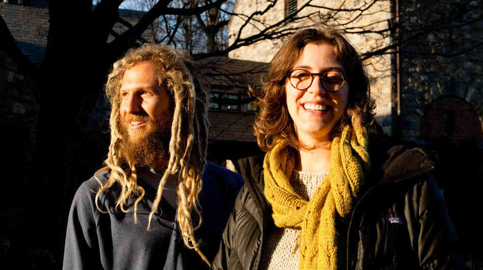  Steven "Shepsi" Eaton and Liz Moran are expecting a baby and say they hope to start their own farm soon. "[Farming] isn't to make a living," Moran says. "It's to create a certain lifestyle for myself and for the people around me".